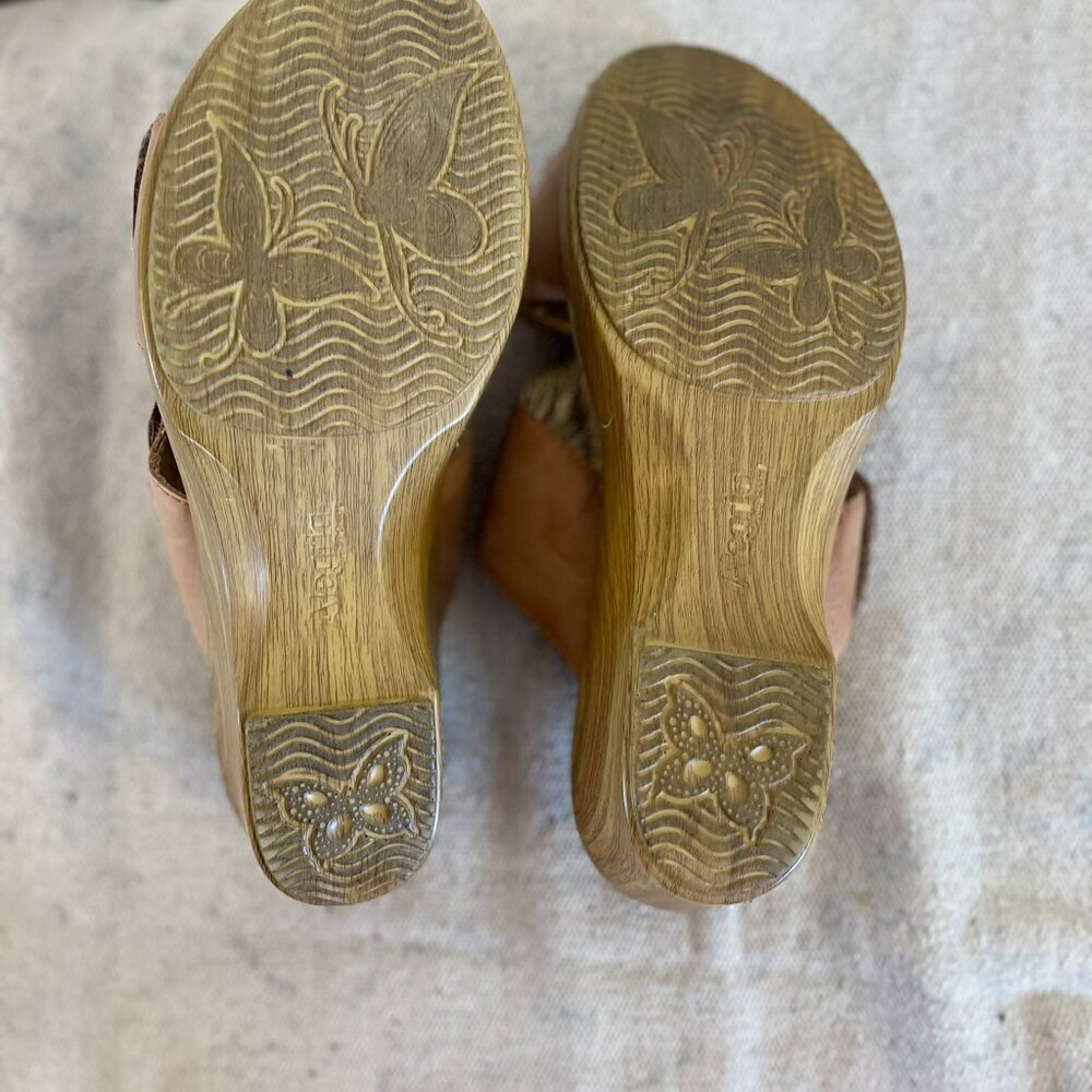 Alegria Woman's Linn Embroidered Bohemia Hippie Wedge Sandals Sz 10.5-11 - Picture 7 of 9